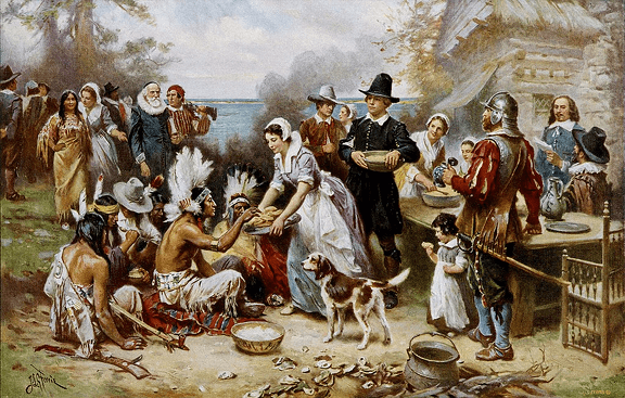 Pilgrims' First Thanksgiving